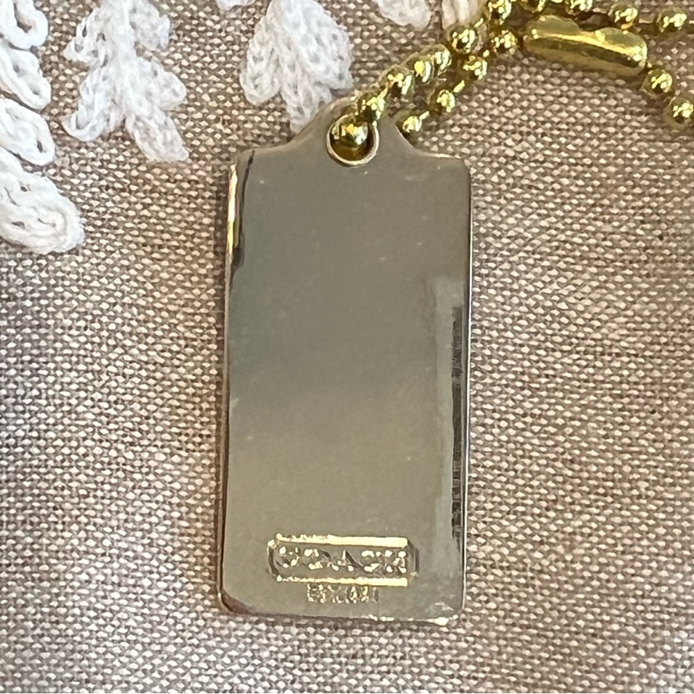 Coach 1941 Horse and Carriage Metallic Gold Bag Charm - Picture 5 of 9